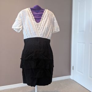 Sandro Two Tone Dress